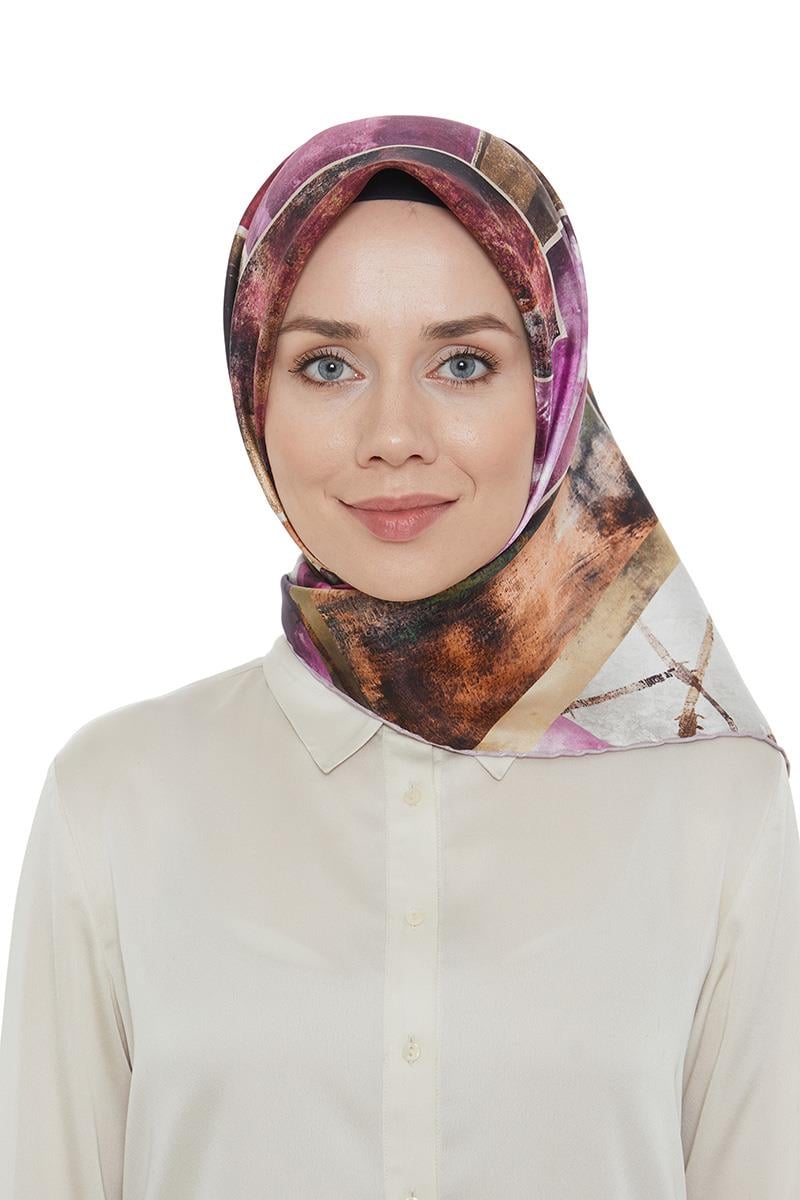 Levidor Pembe Twill Saf İpek Eşarp