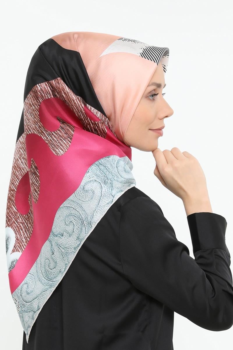 Levidor Pembe Twill Saf İpek Eşarp