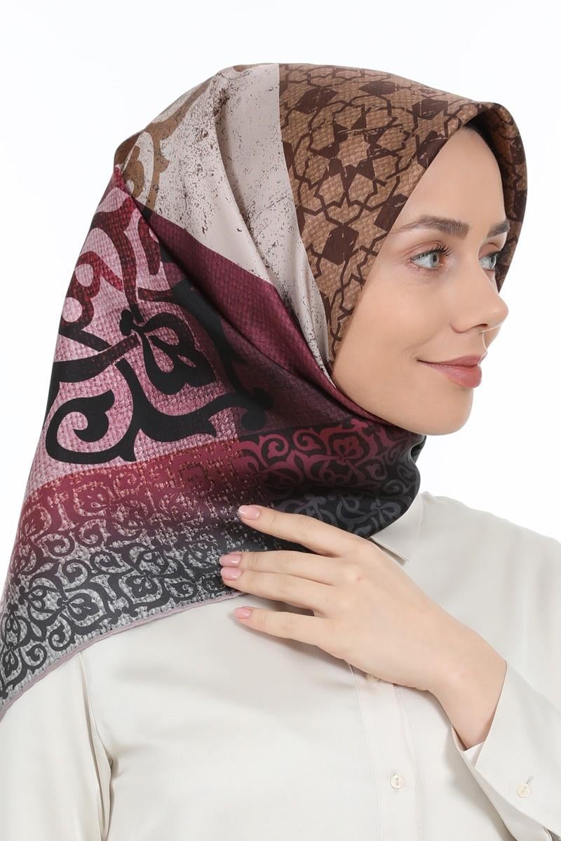 Levidor Pudra Twill Saf İpek Eşarp