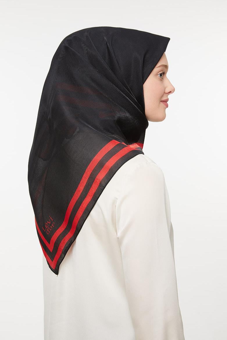 Levidor Siyah Kehribar Eşarp