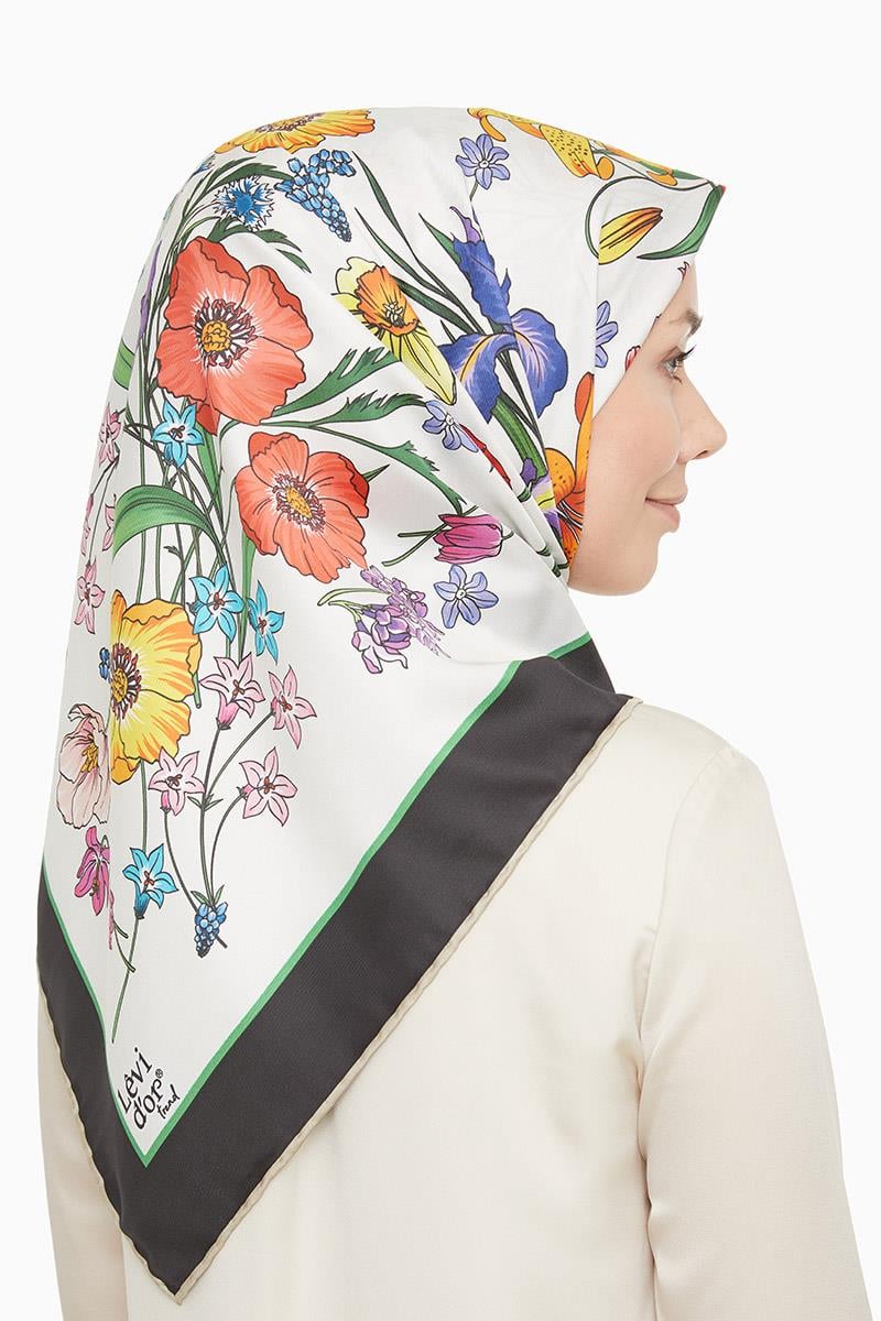 Levidor Siyah Trend Twill Eşarp