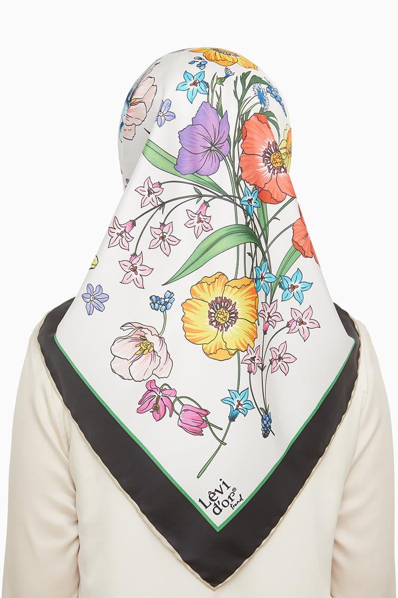 Levidor Siyah Trend Twill Eşarp