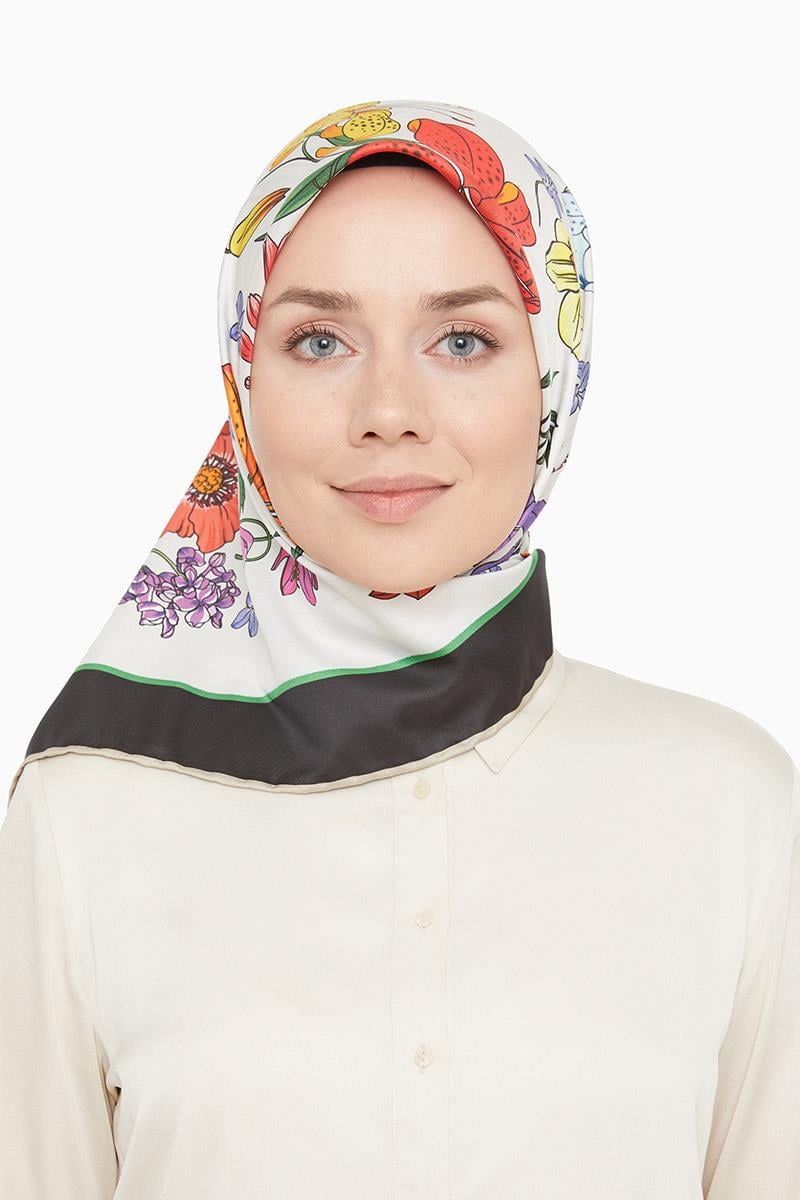 Levidor Siyah Trend Twill Eşarp