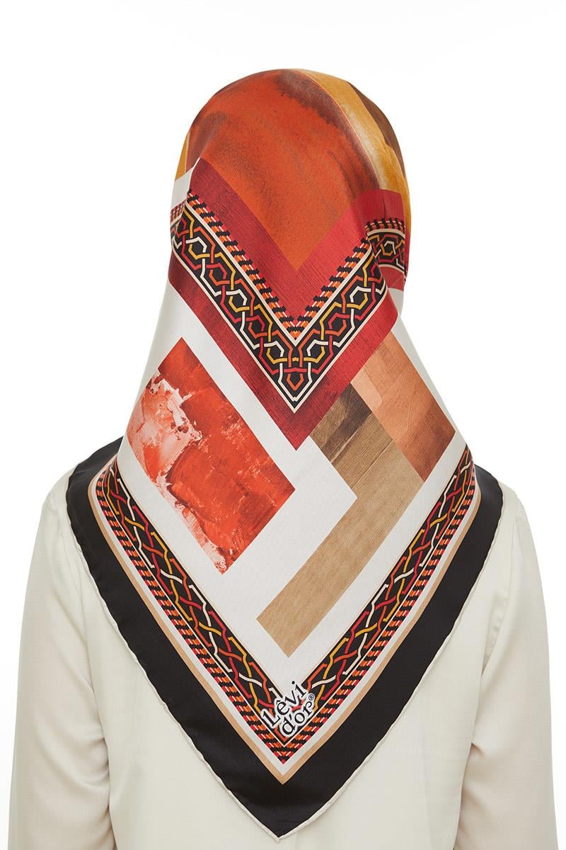 Levidor Siyah Twill Saf İpek Eşarp