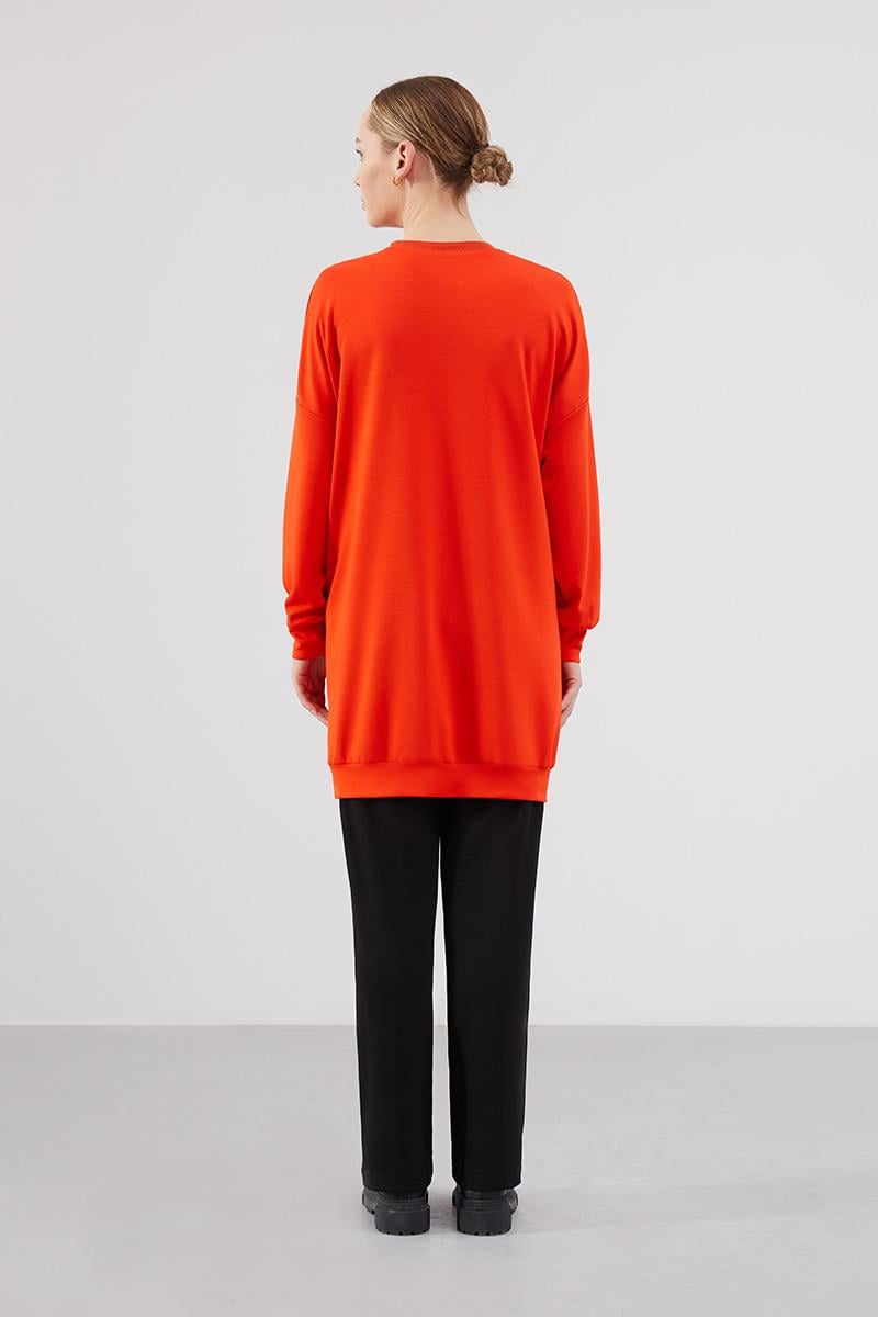 Levidor Studio Oranj Baskılı Basic Spor Sweat