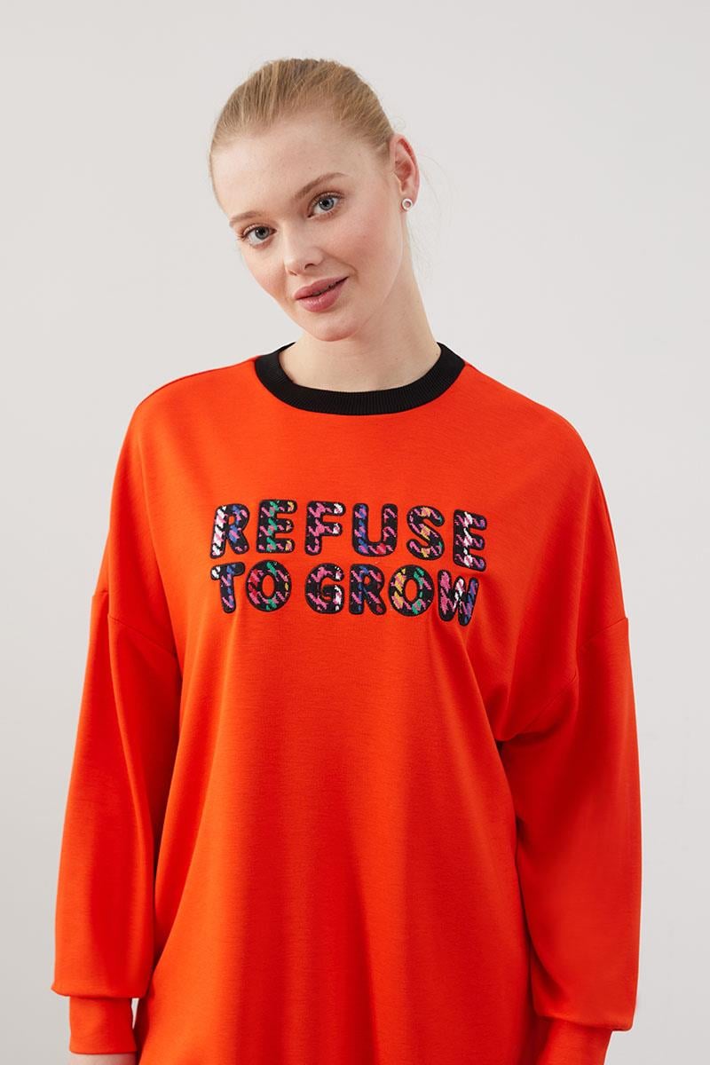 Levidor Studio Oranj Baskılı Sweat