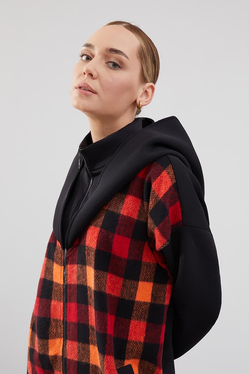 Levidor Studio Oranj Garnili Oversize Ceket