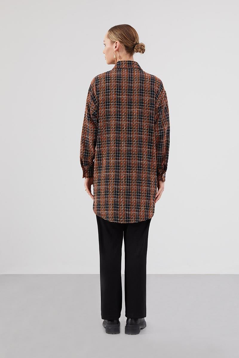 Levidor Studio Oranj Oversize Tüvit Ceket