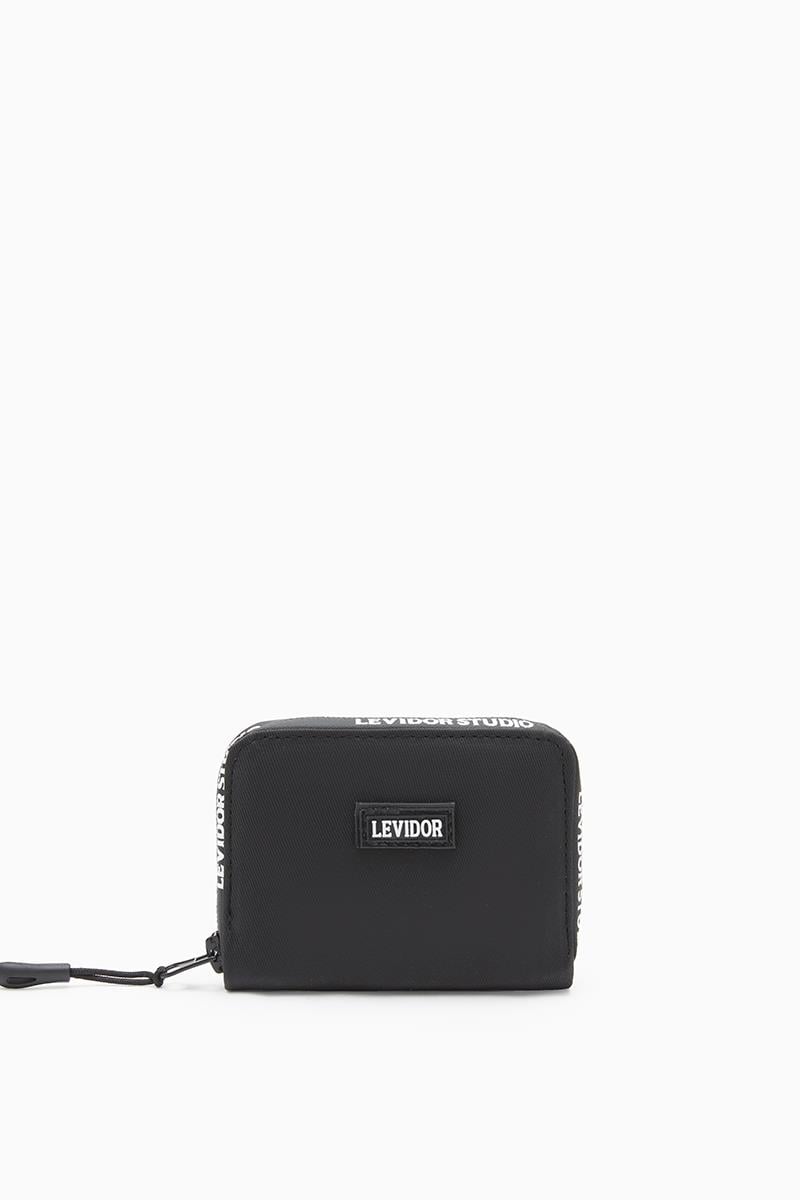 Levidor Studio Siyah Bant Fermuarlı Cüzdan