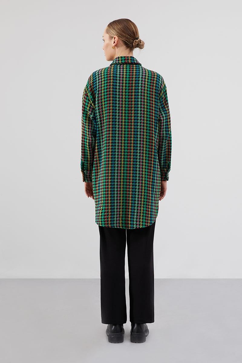 Levidor Studio Zümrüt Oversize Tüvit Ceket