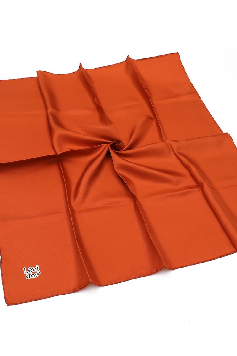 Levidor Taba Twill Saf İpek Eşarp