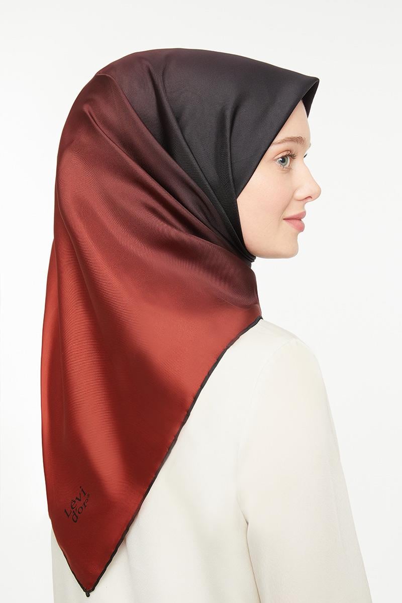 Levidor Taba Twill Saf İpek Eşarp
