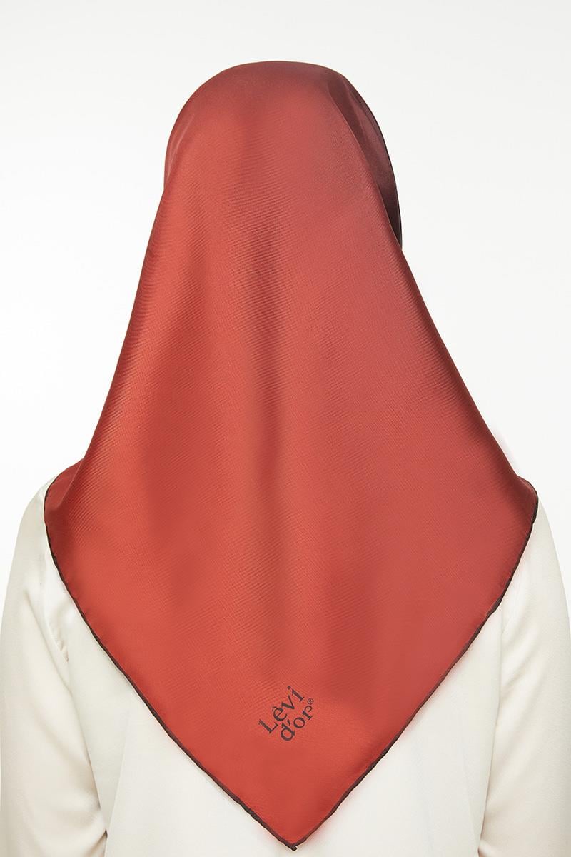Levidor Taba Twill Saf İpek Eşarp