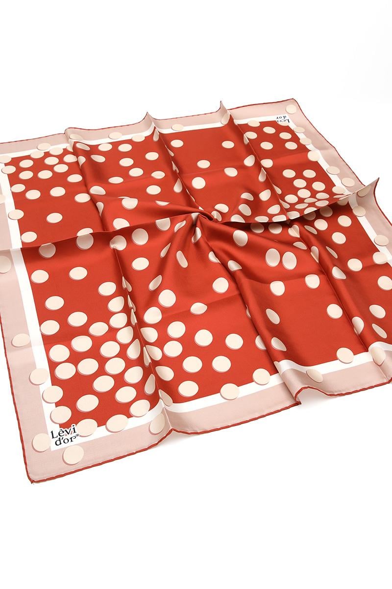 Levidor Taba Twill Saf İpek Eşarp