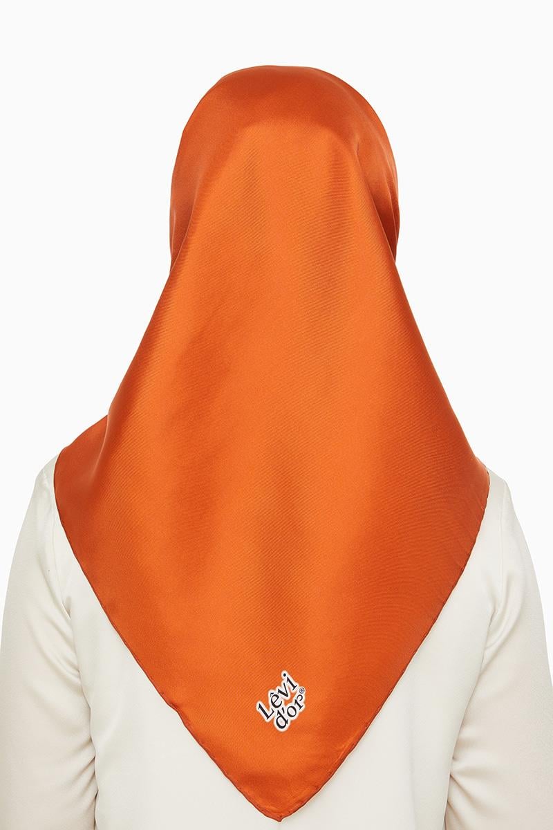 Levidor Taba Twill Saf İpek Eşarp