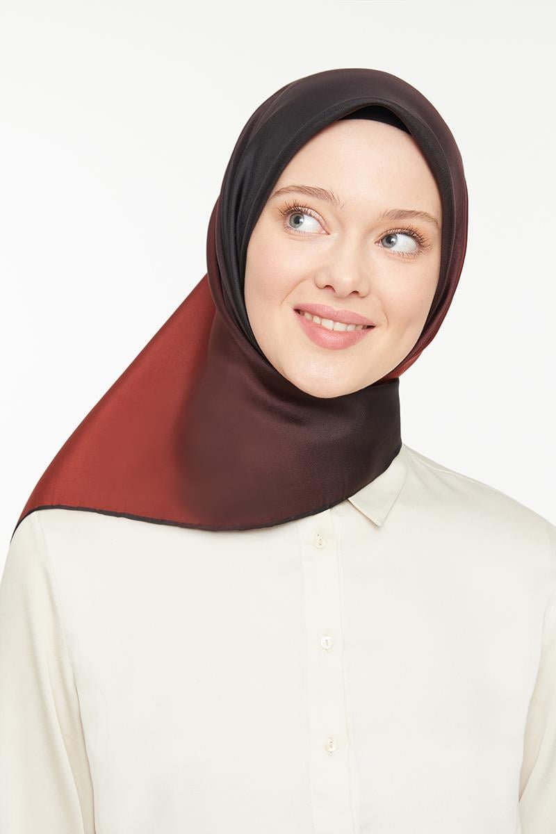 Levidor Taba Twill Saf İpek Eşarp
