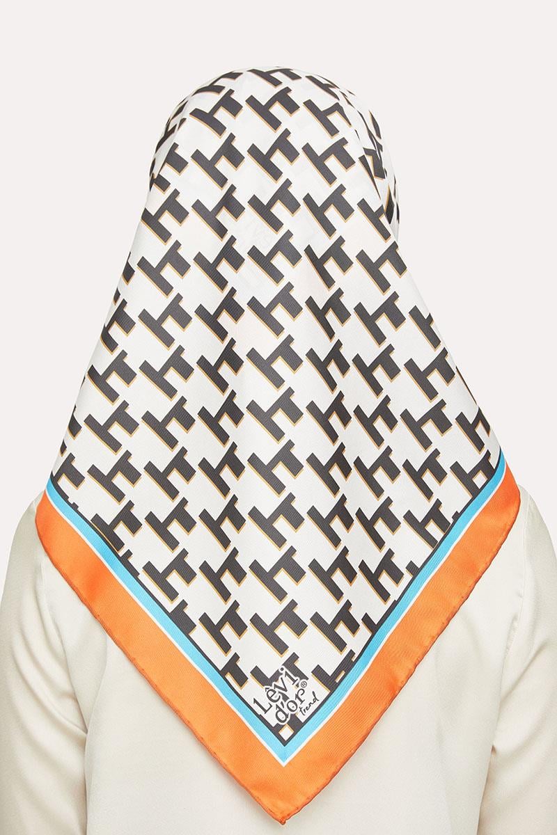 Levidor Turuncu Trend Twill Eşarp