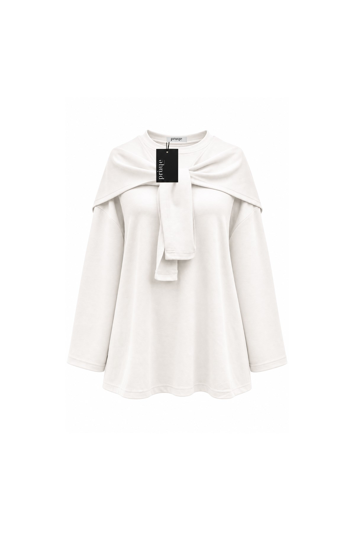 Atkılı Oysho Sweat Ekru