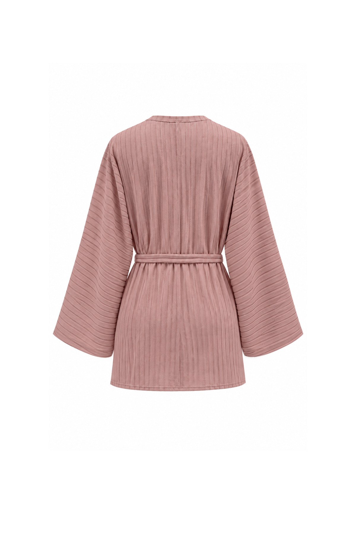 Fitilli Triko Tunik Pembe