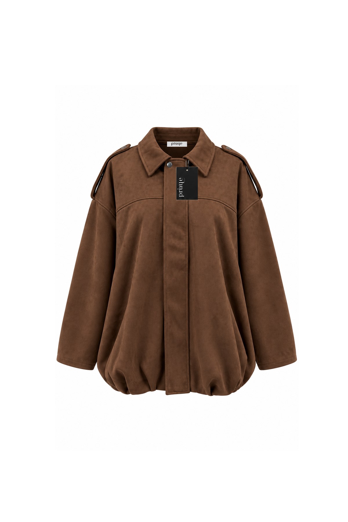 Süet Bomber Ceket Taba