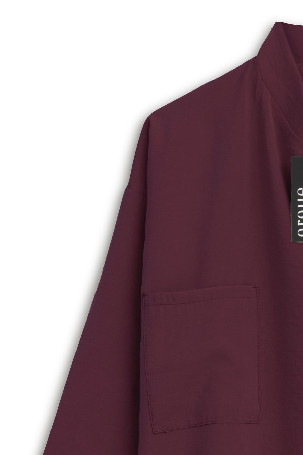 Üç Düğmeli Tunik Bordo