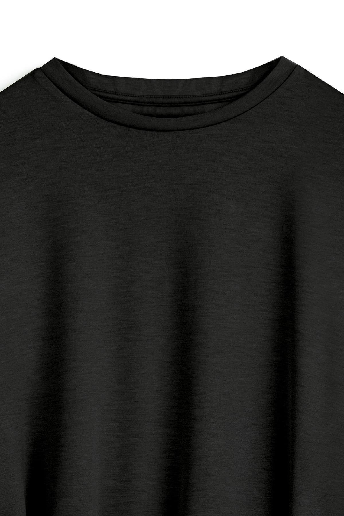 Uzun Sweat Elbise Siyah
