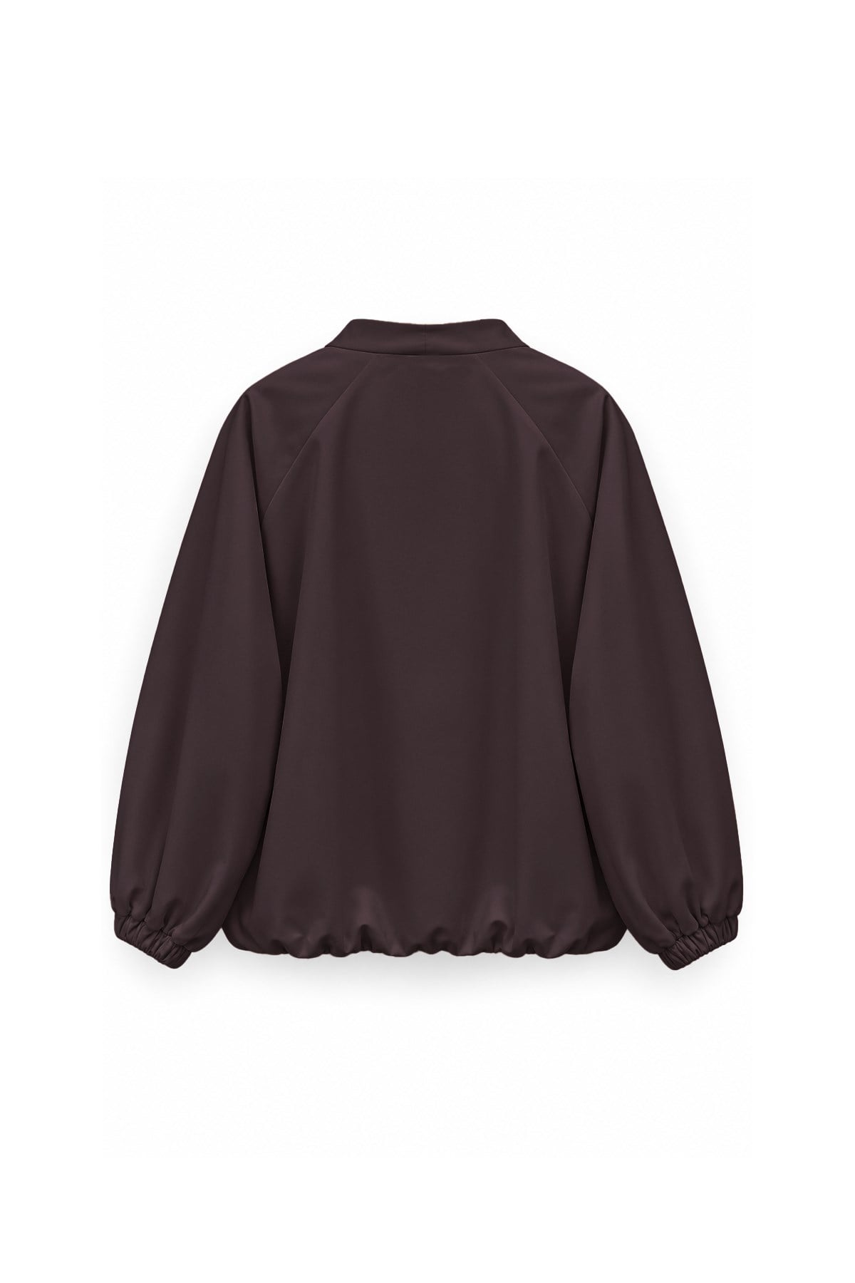 V Yaka Bomber Ceket Bordo