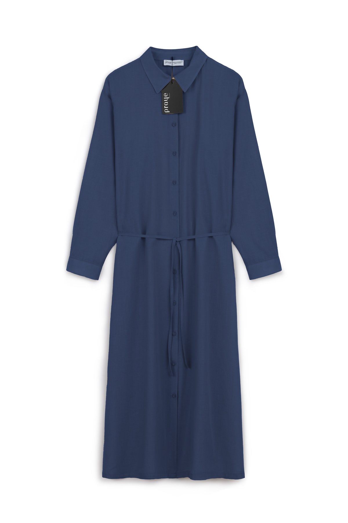 Yazlık İnce Keten Tunik Lacivert