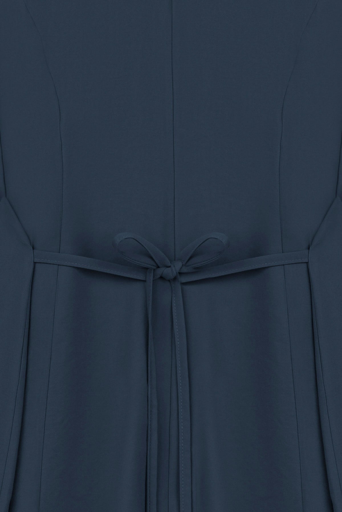 Yırtmaçlı Tencel Bluz Lacivert