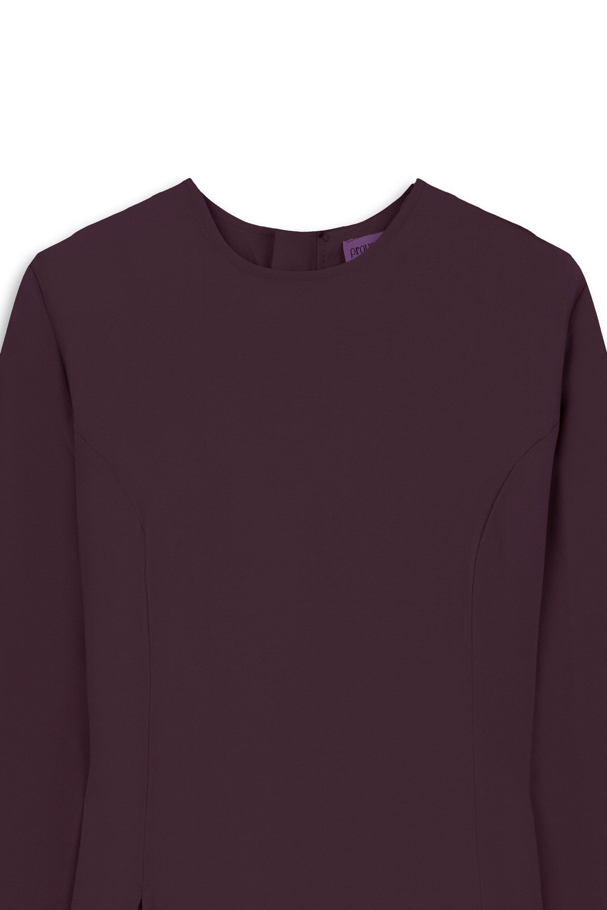 Yırtmaçlı Tensel Bluz Bordo