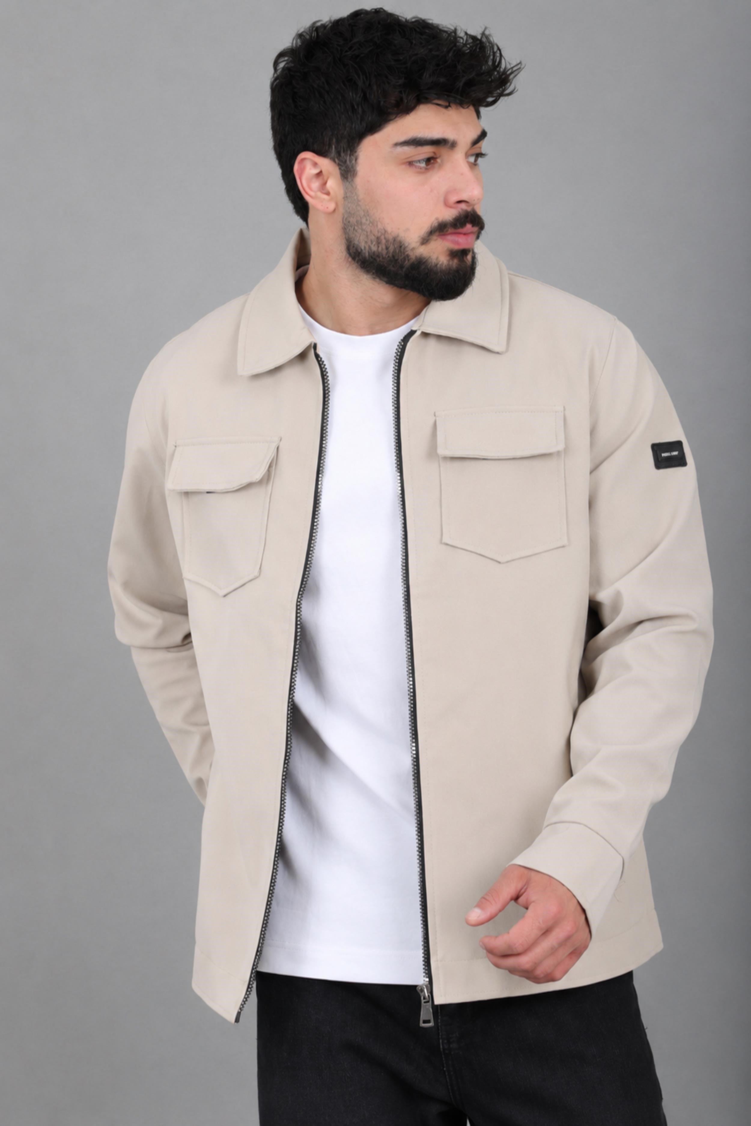 Bez Ayağı Dokuma Yakalı Kapaklı Mevsimlik Mont PLDP 3035_60397
