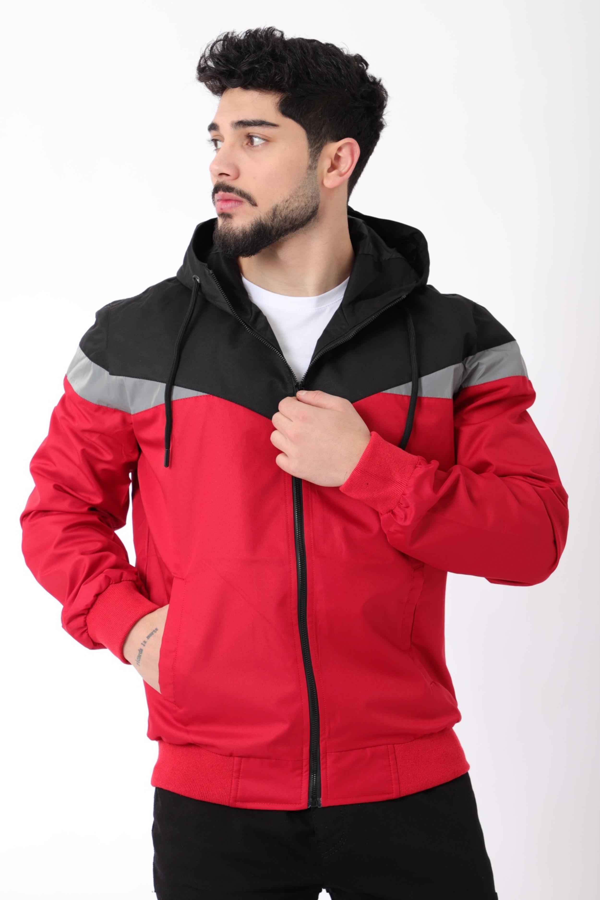 Bill Üçgen Parçalı Kapşonlu Mevsimlik Mont 1220-60124