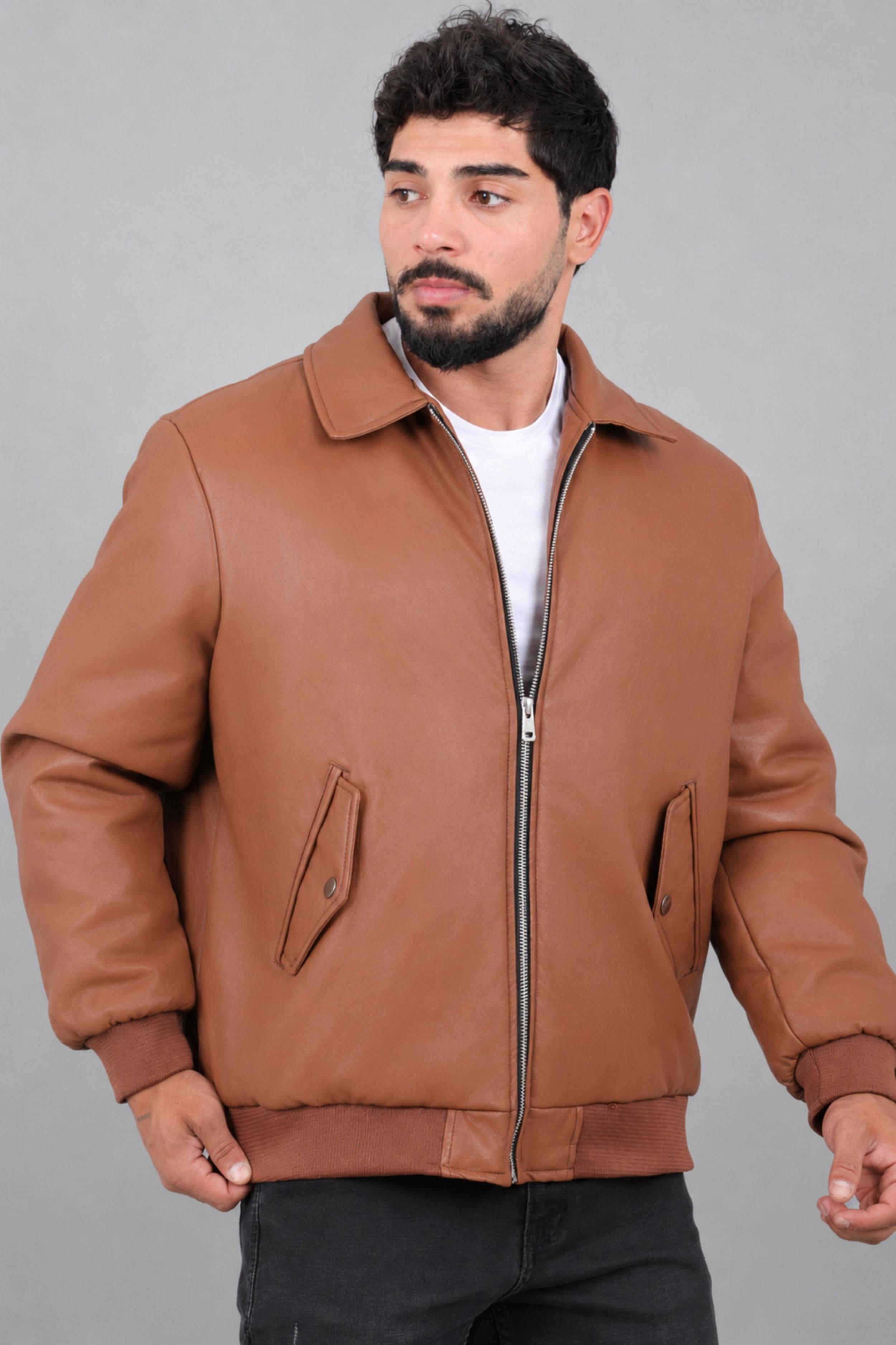 Cep Detay Dolumlu İçi Kürklü Suni Deri Mont KMD 897_50533