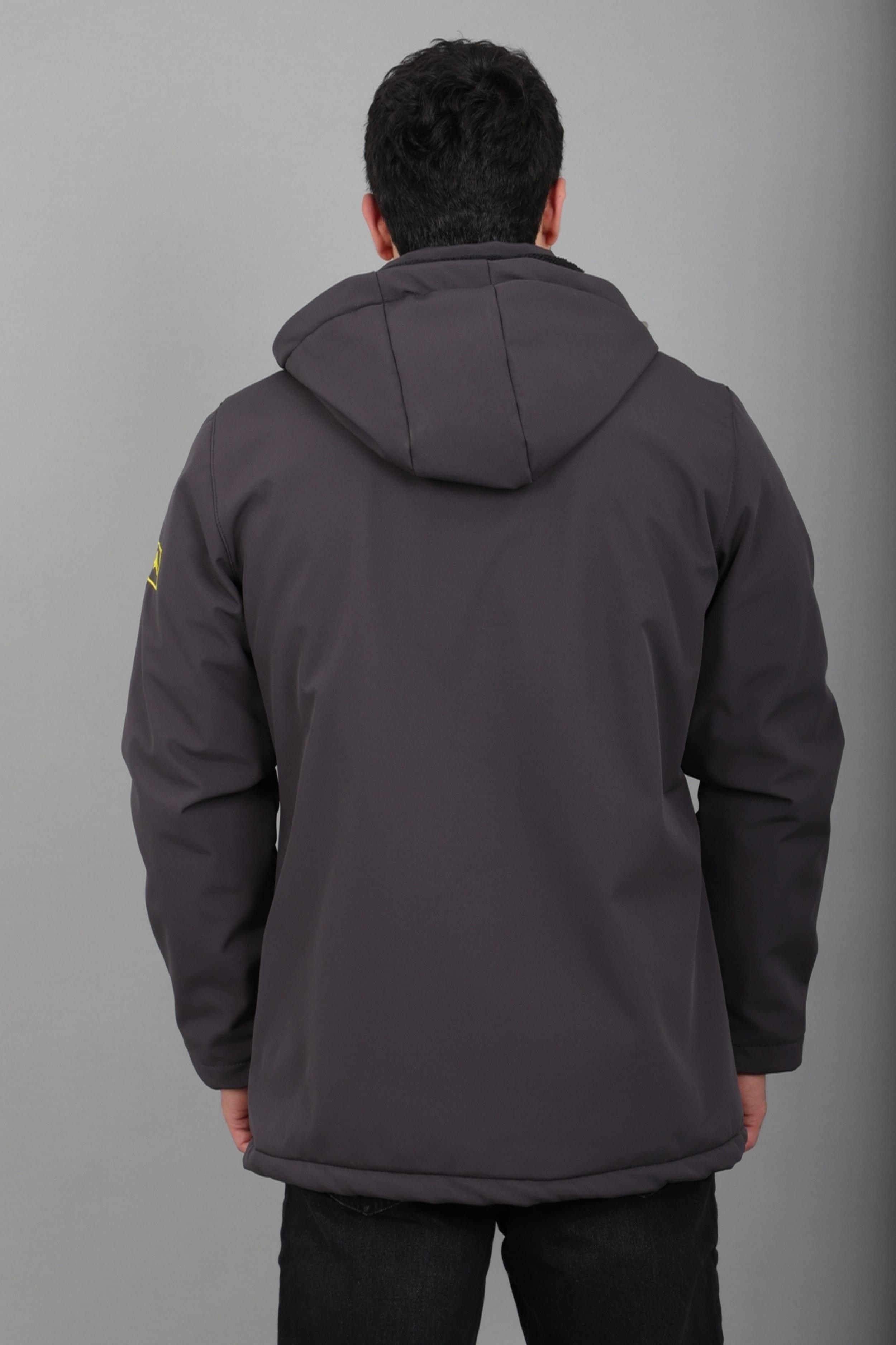 Çıkarılabilir Kapüşonlu Softsheel Mont PLDP 2991_50413
