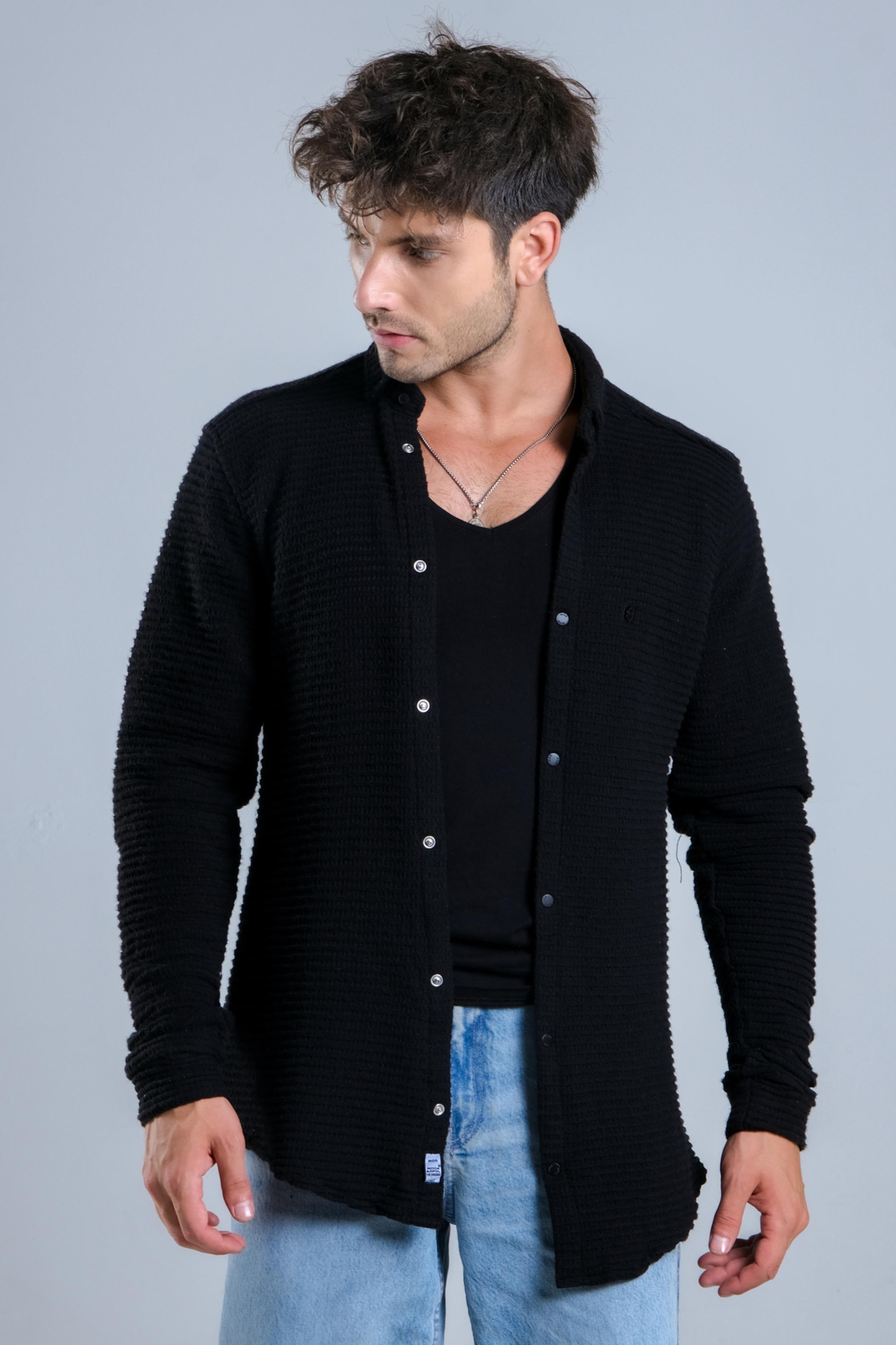 Çıtçıt Düğmeli Kışlık Örme Gömlek MAR 4215