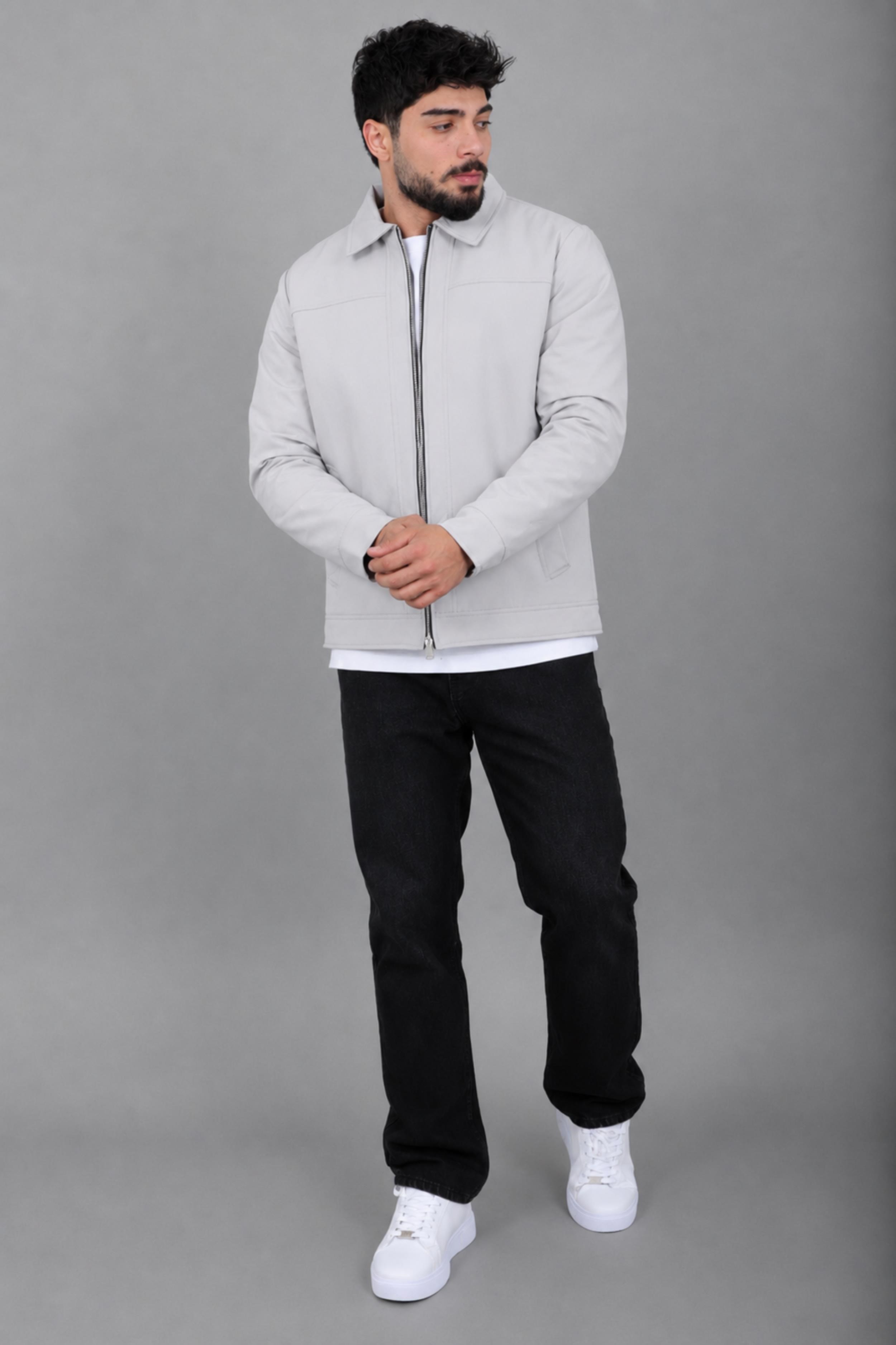 İçi Kürklü Yakalı Orta Kışlık Mont PLDP 3033-M_50511