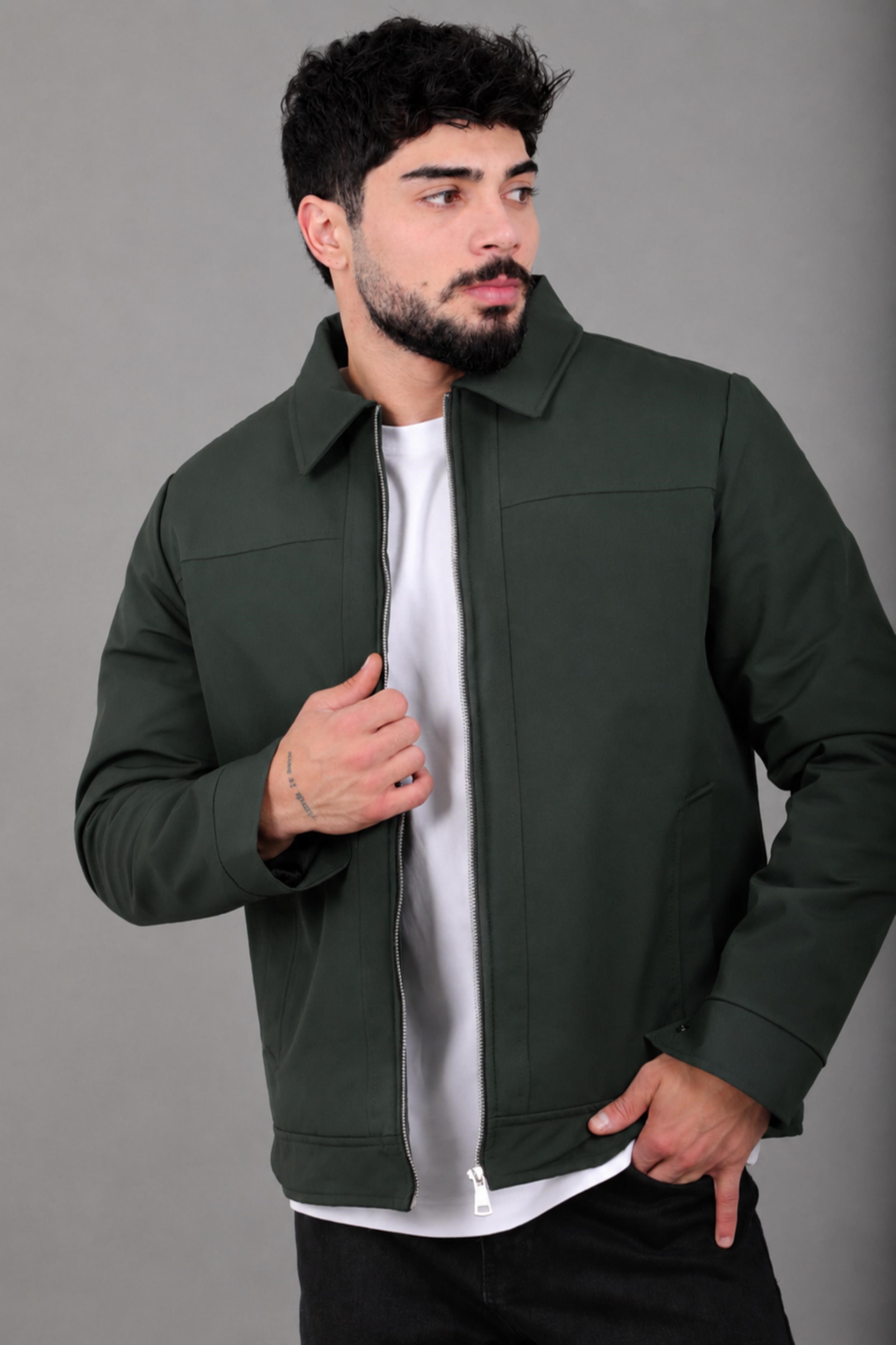 İçi Kürklü Yakalı Orta Kışlık Mont PLDP 3033-M_50511