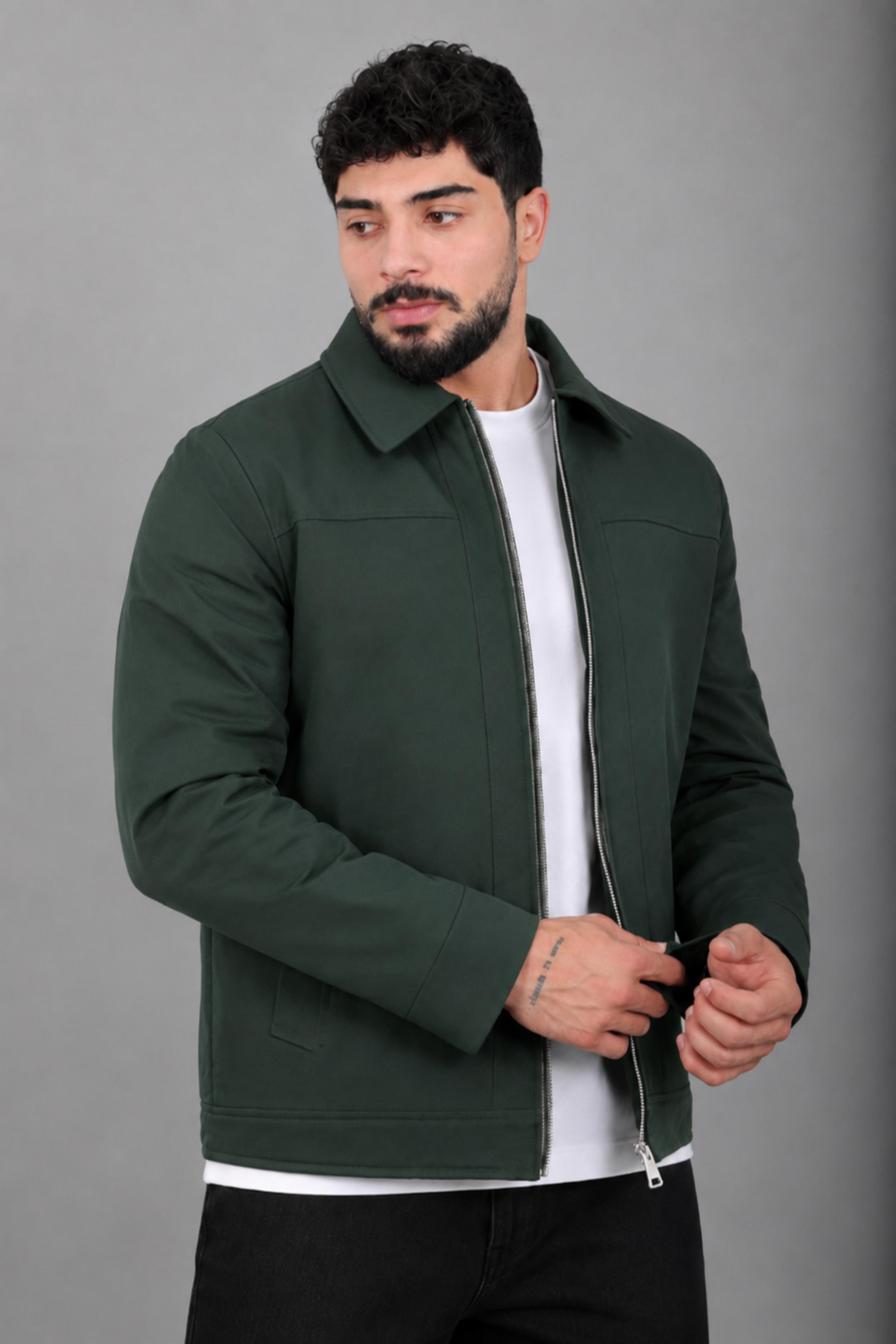 İçi Kürklü Yakalı Orta Kışlık Mont PLDP 3033-M_50511