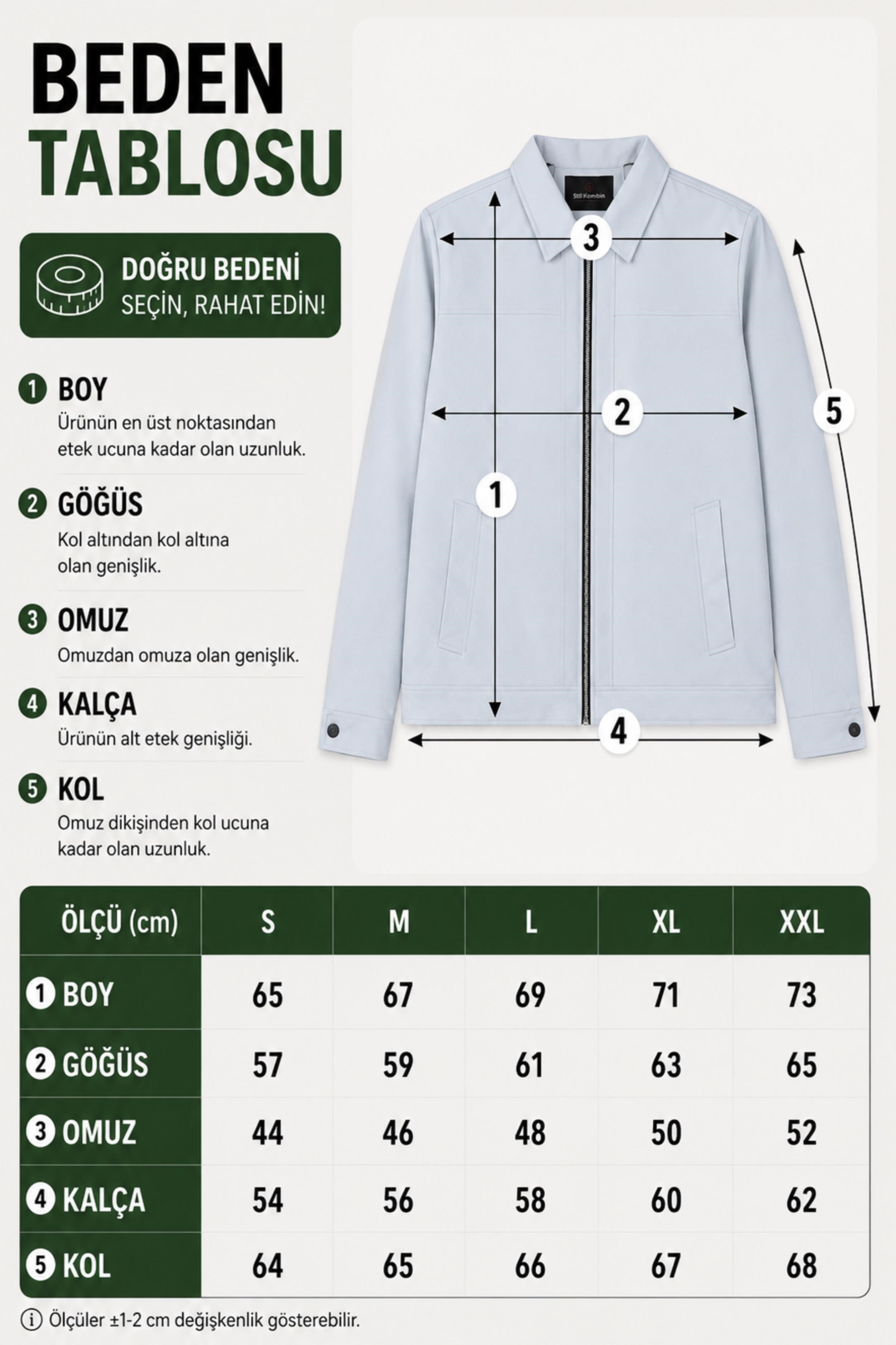 İçi Kürklü Yakalı Orta Kışlık Mont PLDP 3033-M_50511