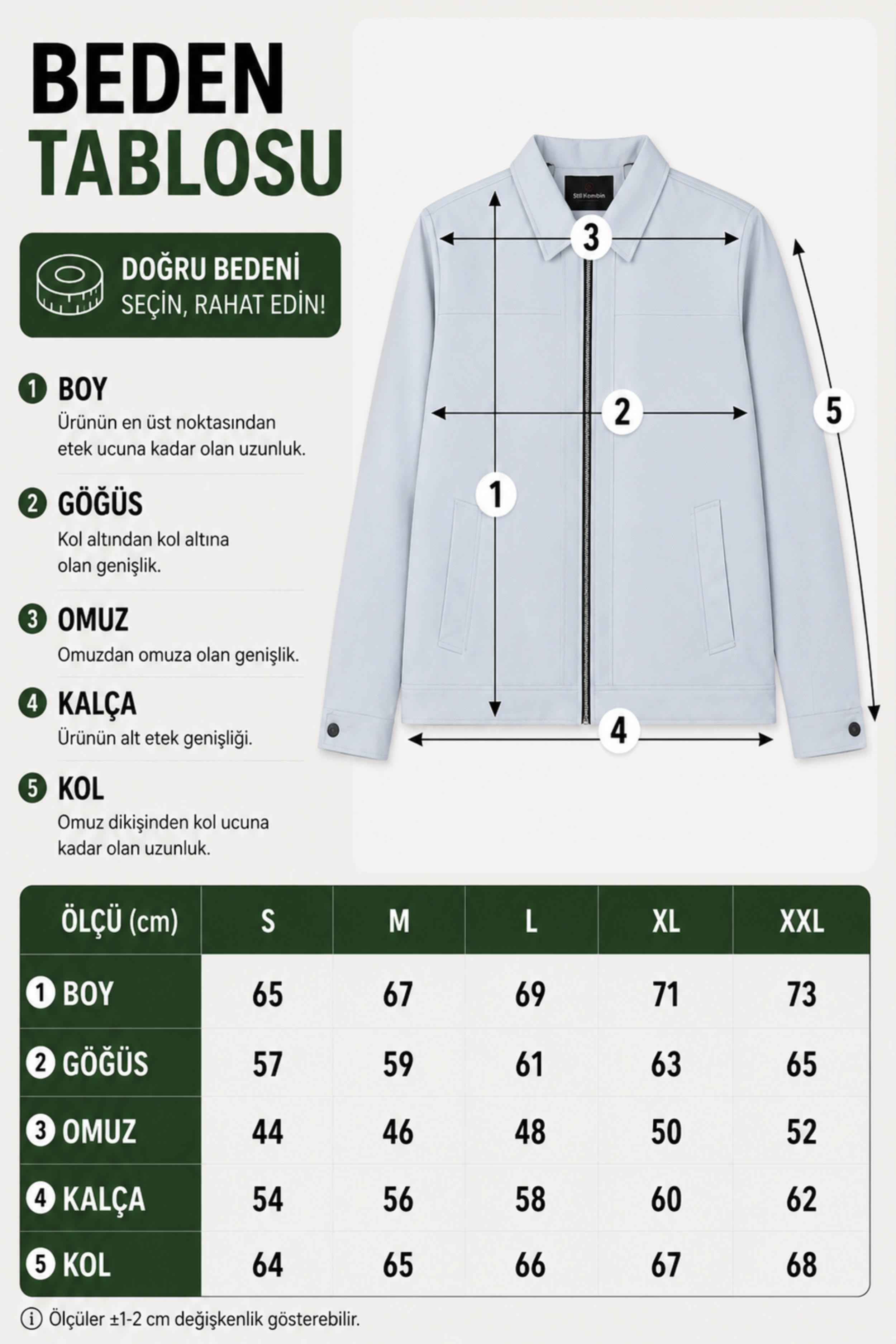 İçi Kürklü Yakalı Orta Kışlık Mont PLDP 3033-M_50511