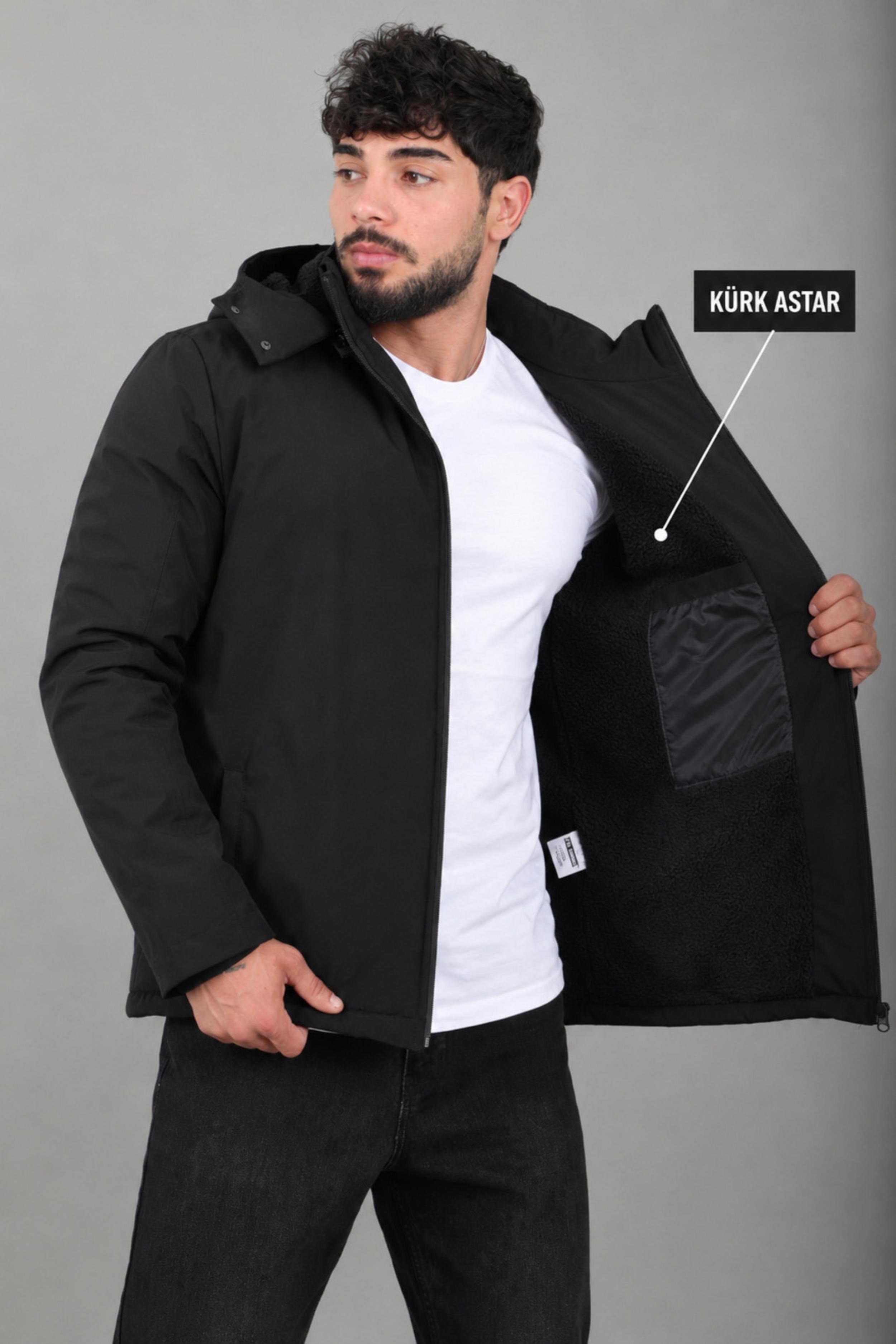 İçi Kürlü Spor Likralı Mont/Kaban PLDP3016_50509