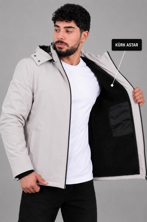 İçi Kürlü Spor Likralı Mont/Kaban PLDP3016_50509