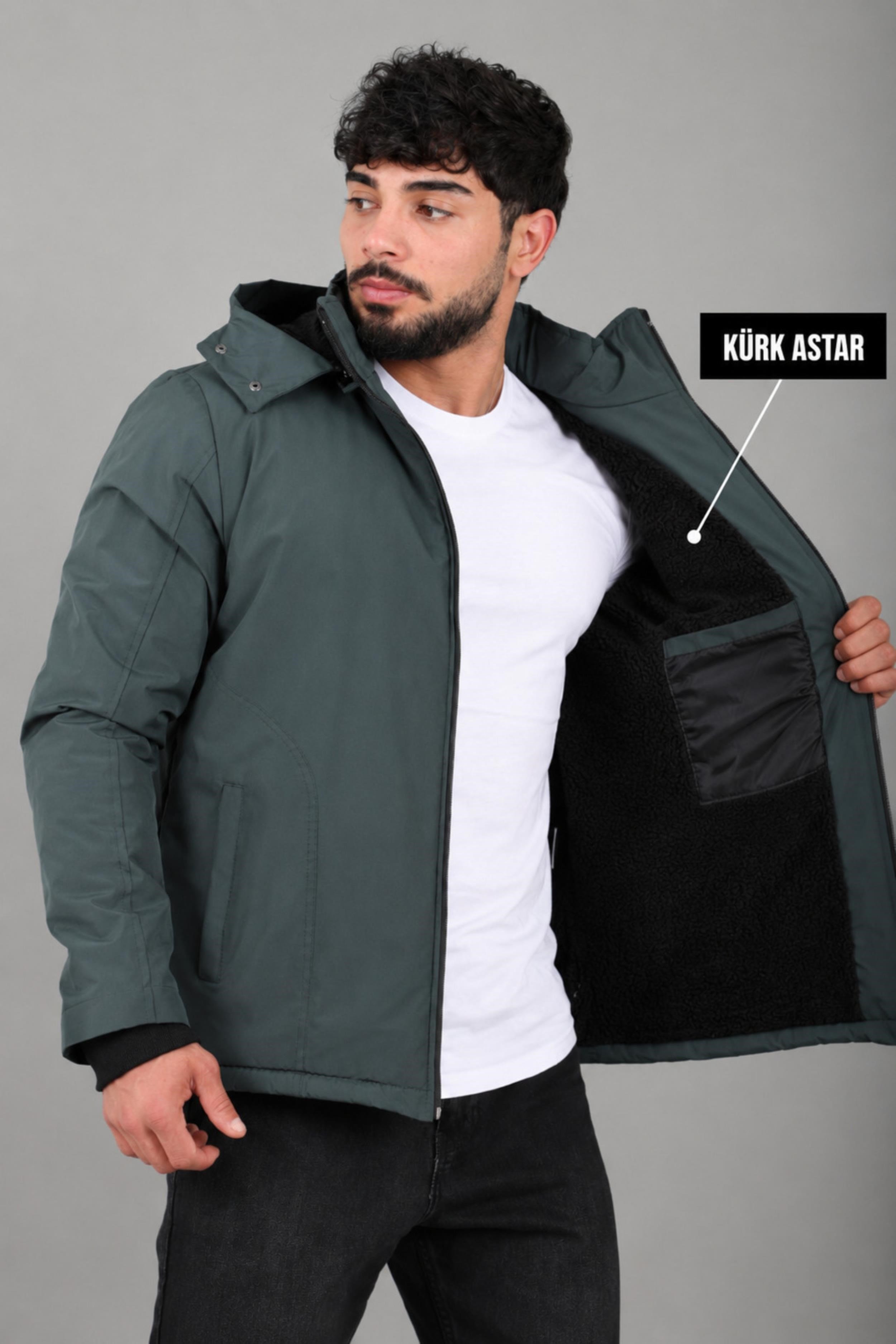 İçi Kürlü Spor Likralı Mont/Kaban PLDP3016_50509