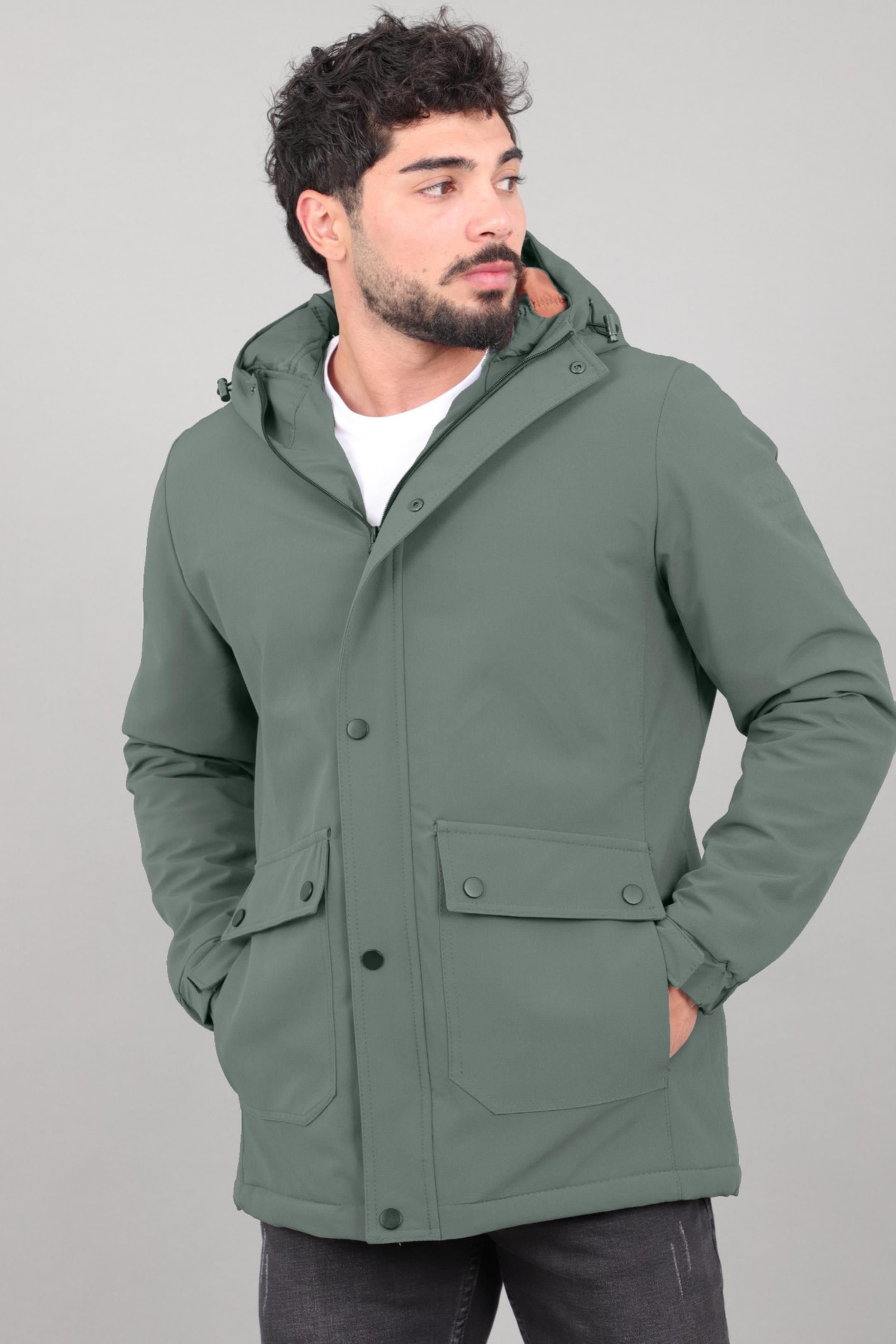 Kapitoneli Torba Cep Sabit Kapüşon Kışlık Mont PLDP 3039_50527