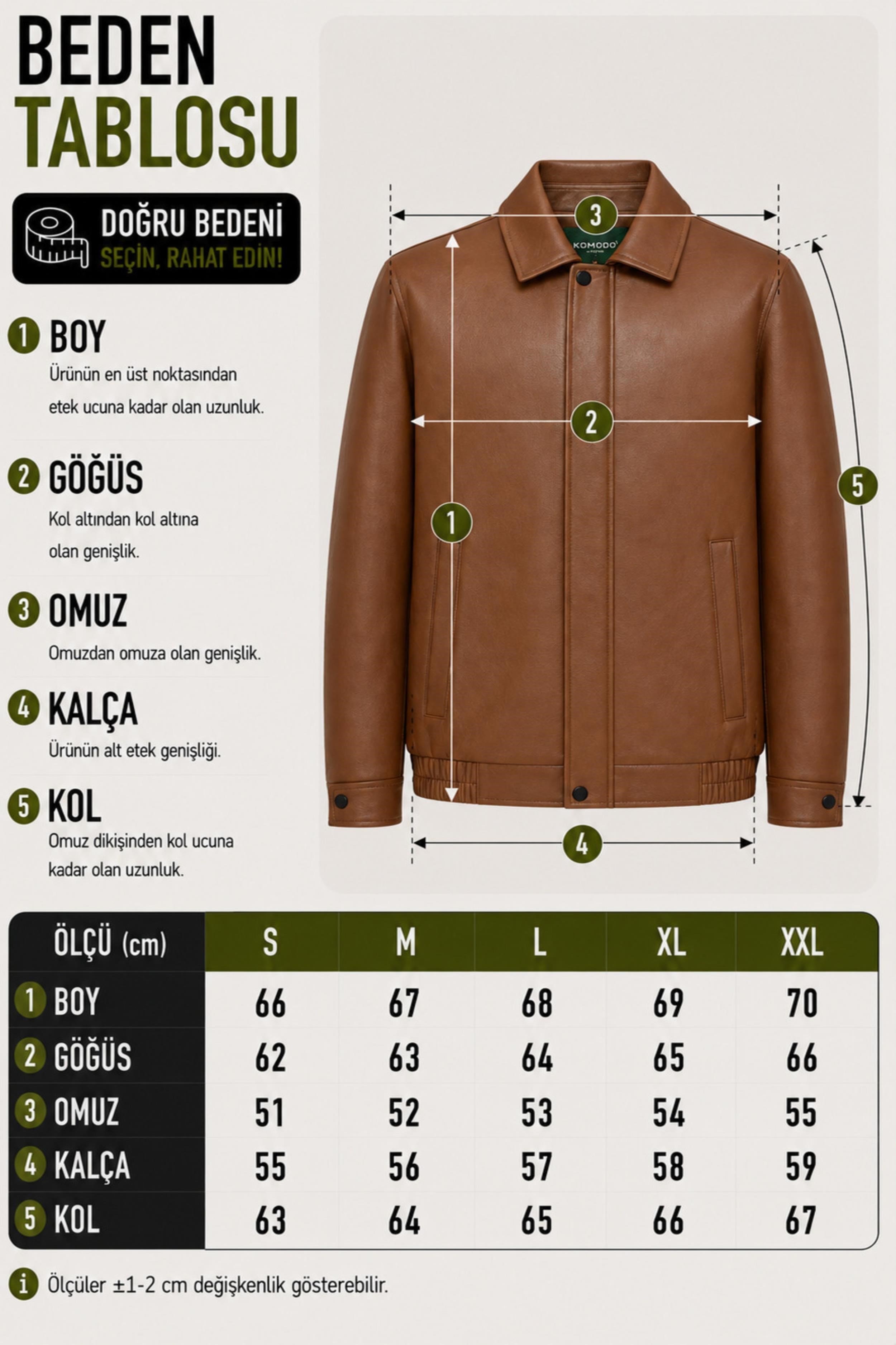 Kışlık Dolumlu İçi Kürklü Oversize Suni Deri Mont KMD_50502