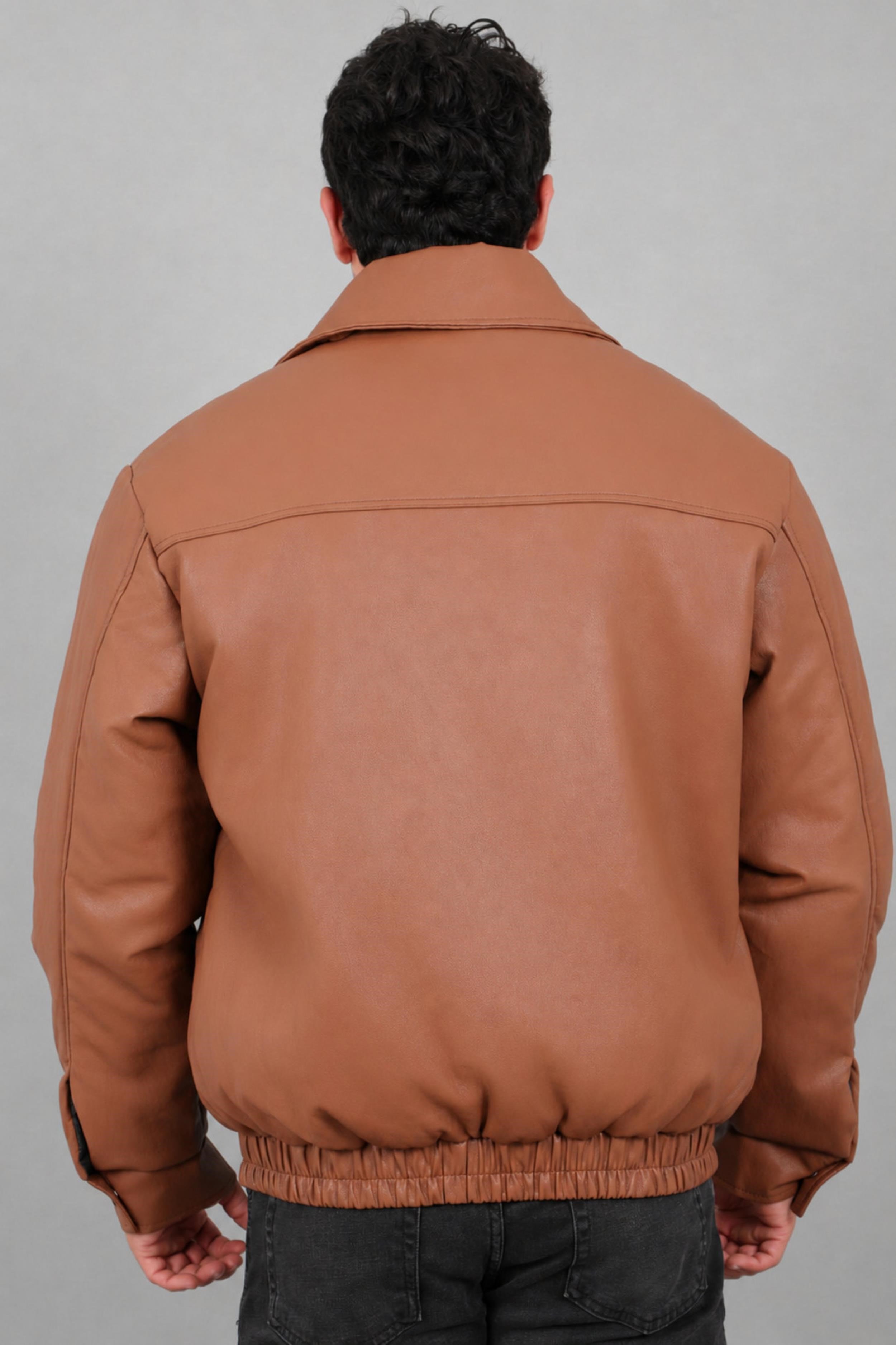 Kışlık Dolumlu İçi Kürklü Oversize Suni Deri Mont KMD_50502