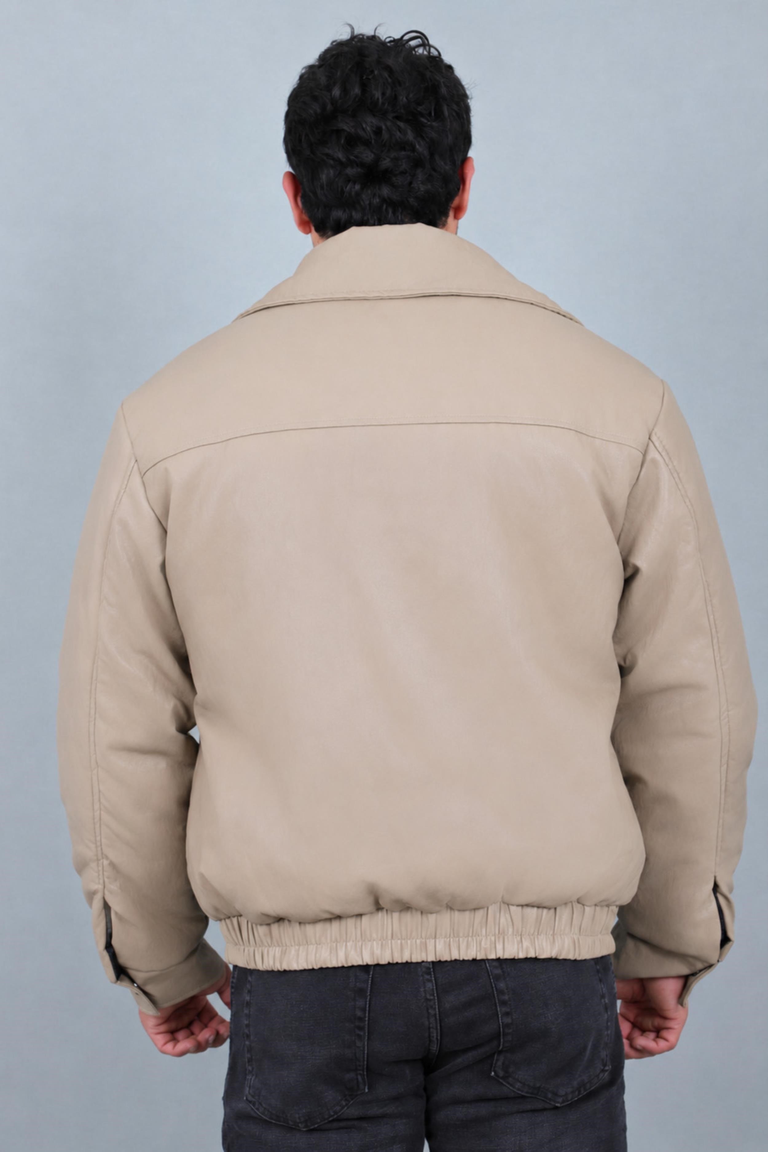 Kışlık Dolumlu İçi Kürklü Oversize Suni Deri Mont KMD_50502