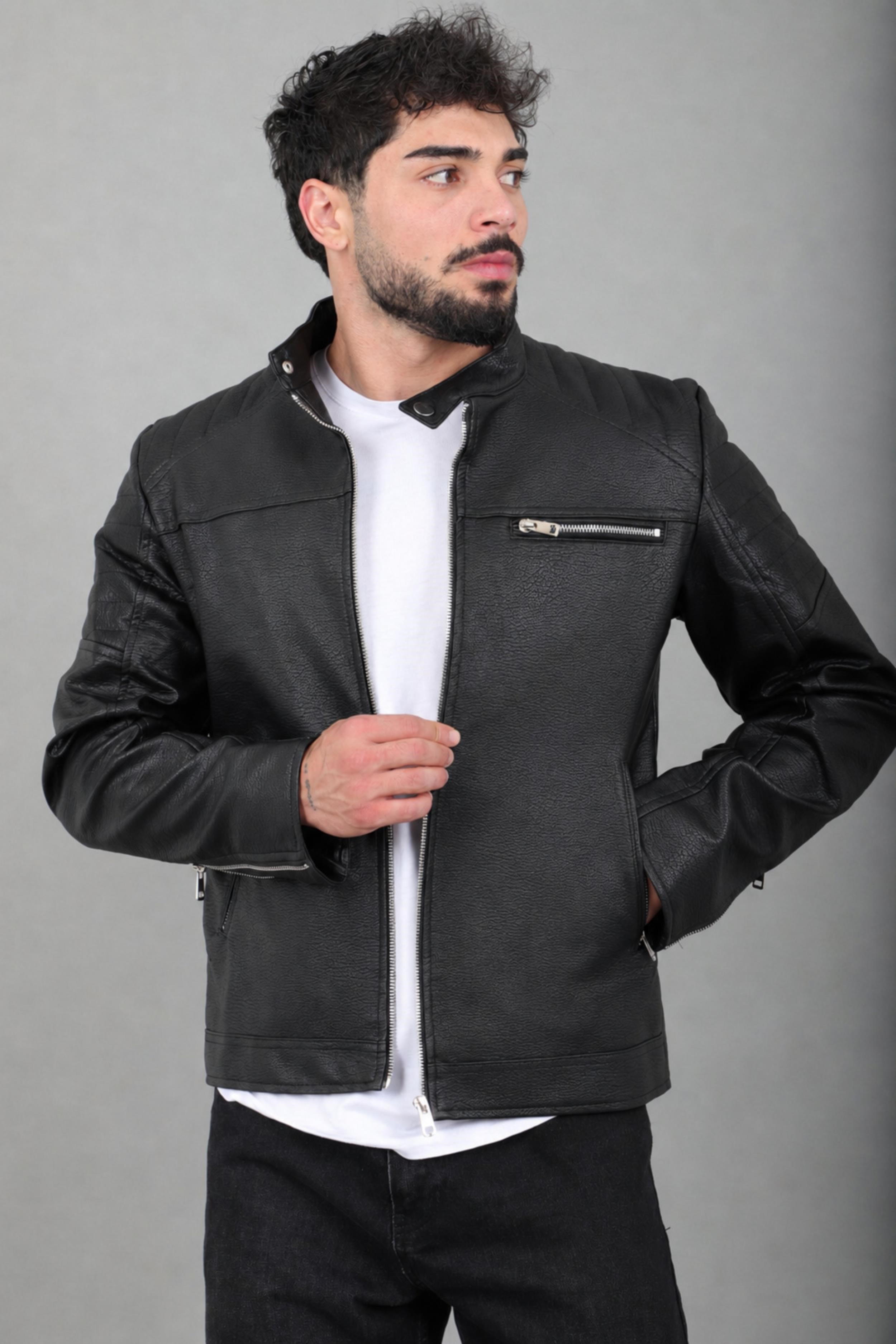 Omuz Detay Suni Deri Mont KMD 816_50517