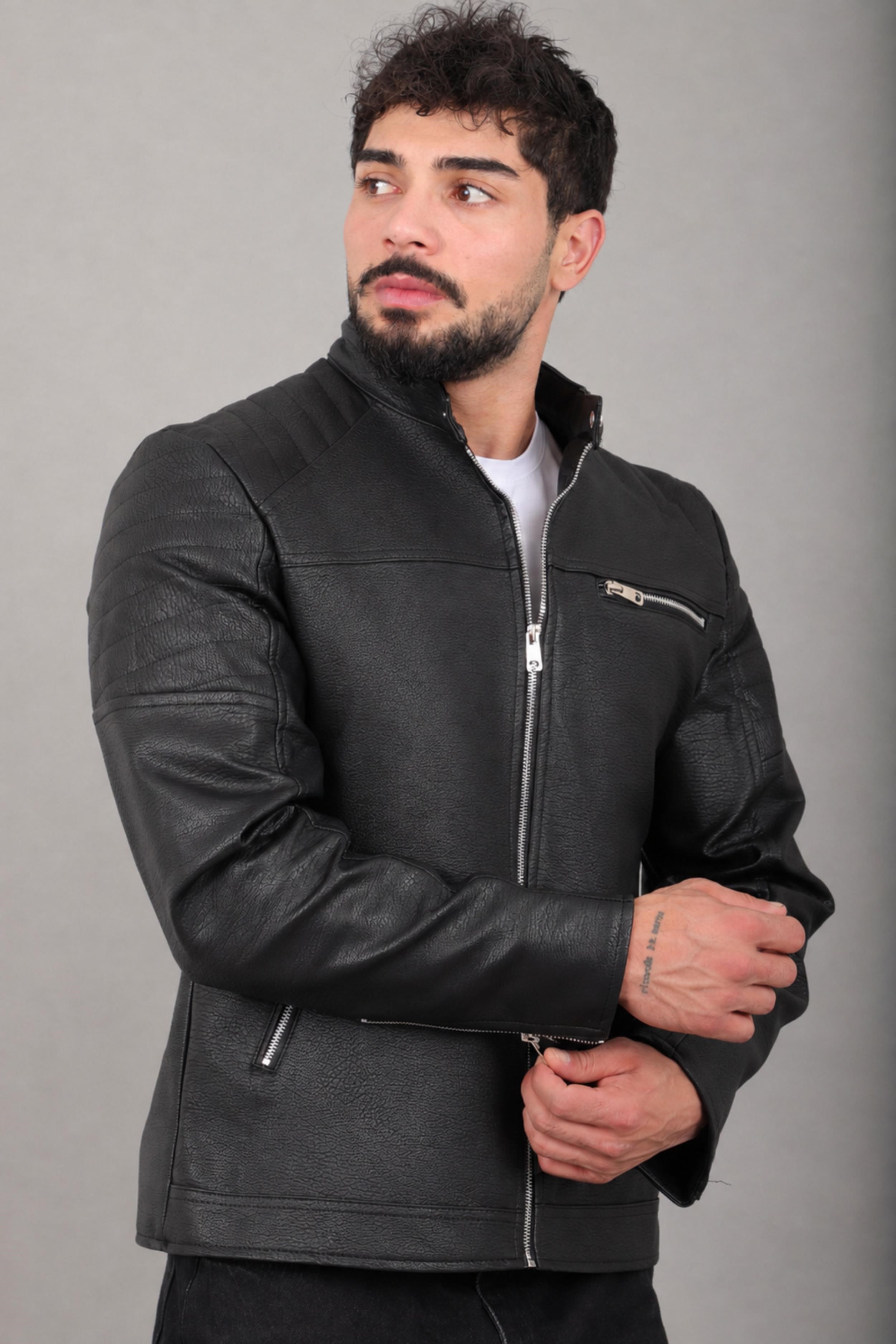 Omuz Detay Suni Deri Mont KMD 816_50517