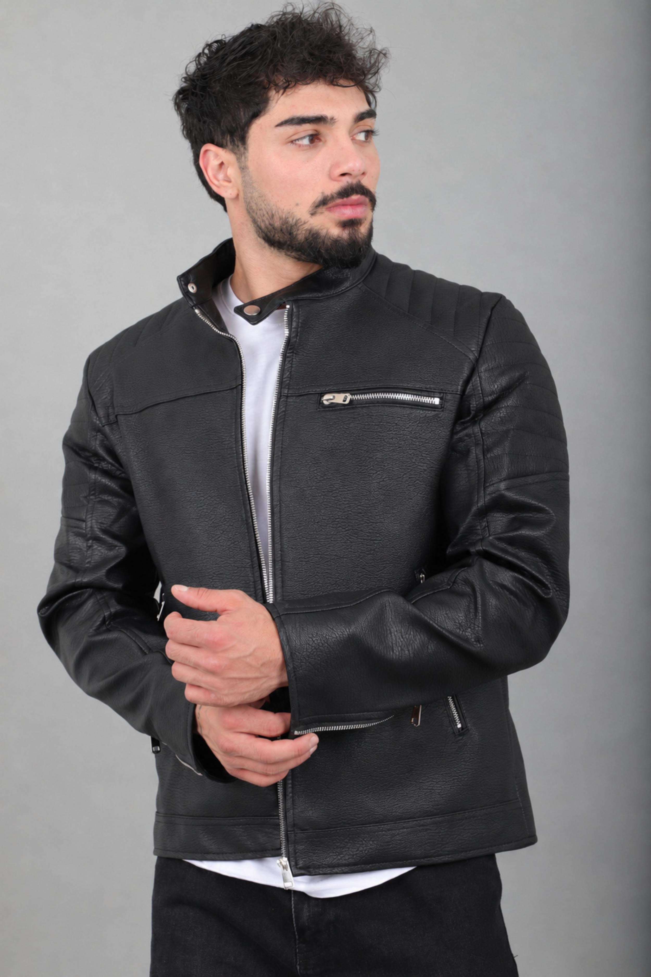 Omuz Detay Suni Deri Mont KMD 816_50517